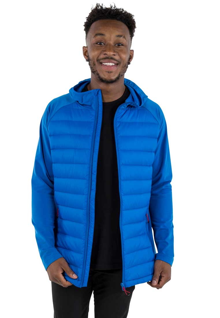 DLX Herren Outdoorjacke aus Materialmix CADE