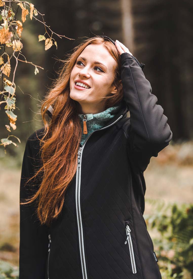 Trespass Damen Softshelljacke Nelly schwarz