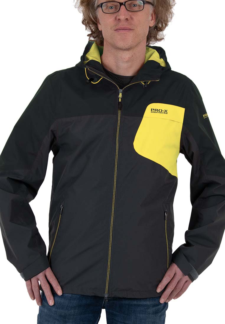 Pro X Herren Leicht Regenjacke mit kontrastfarbenem Innenfutter MASON