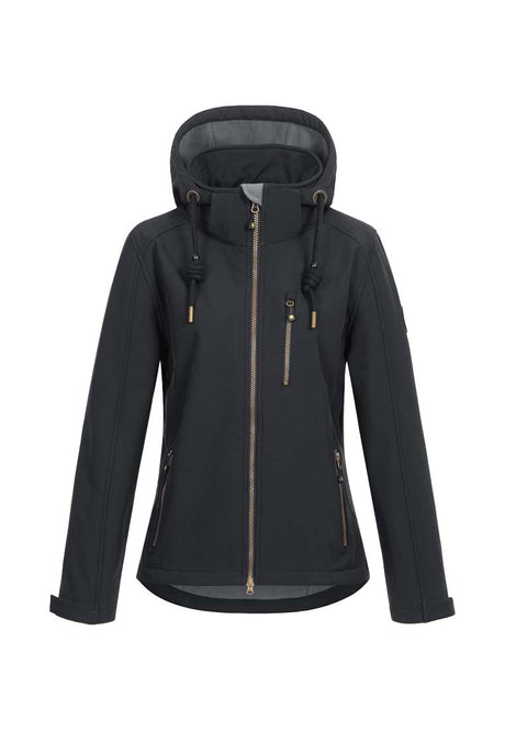 Ankerglut Damen Softshelljacke mit Kapuze 191110