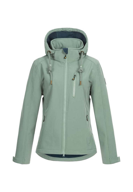 Ankerglut Damen Softshelljacke mit Kapuze 191110