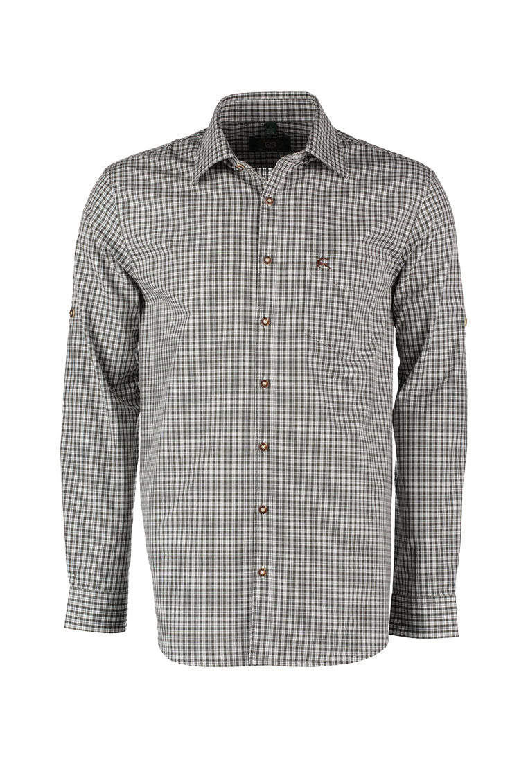 OS Trachten Herrenhemd 1/1 Arm Regular Fit