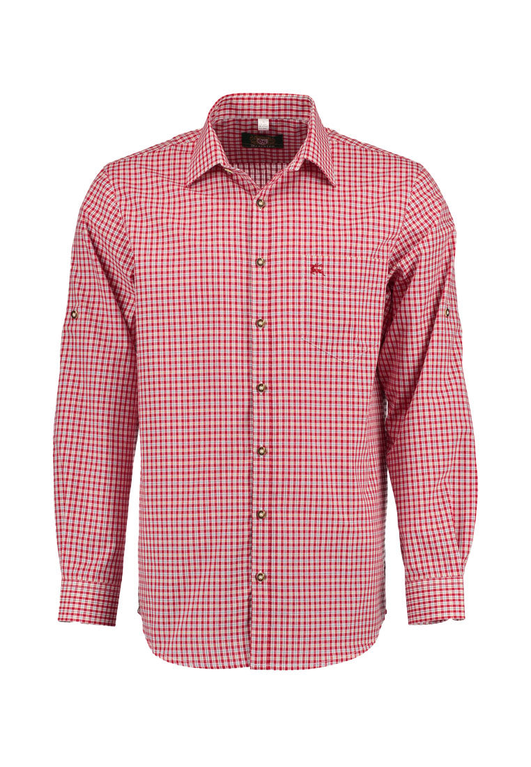 OS Trachten Herrenhemd 1/1 Arm Regular Fit