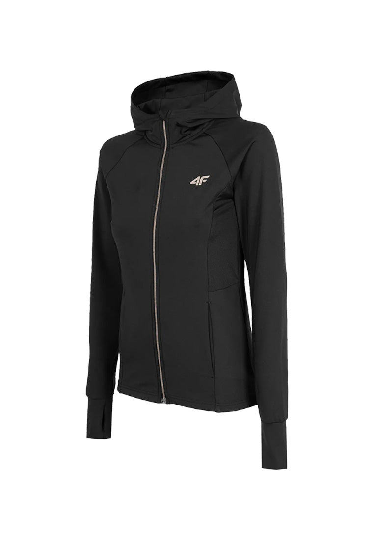 4F Damen Midlayer mit Kapuze H4Z22-BLDF010