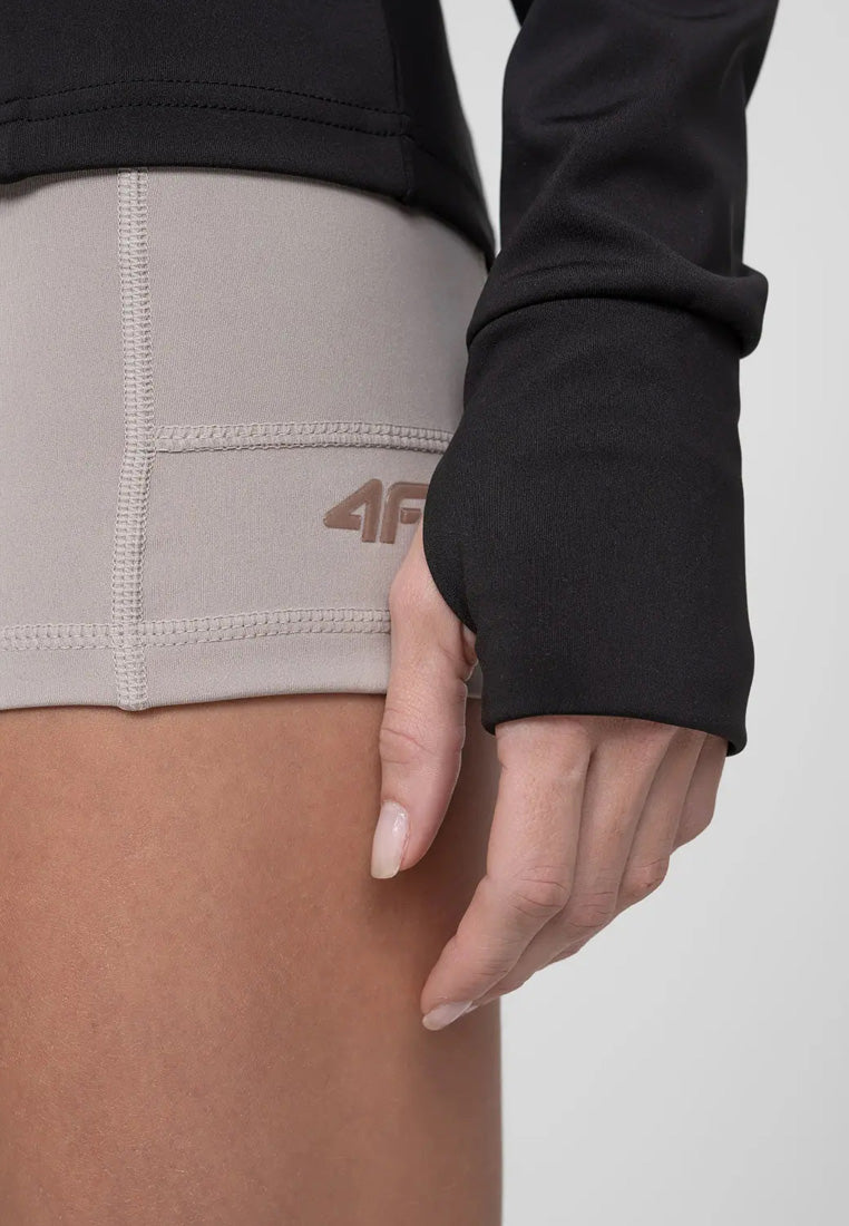 4F Damen Midlayer mit Kapuze H4Z22-BLDF010