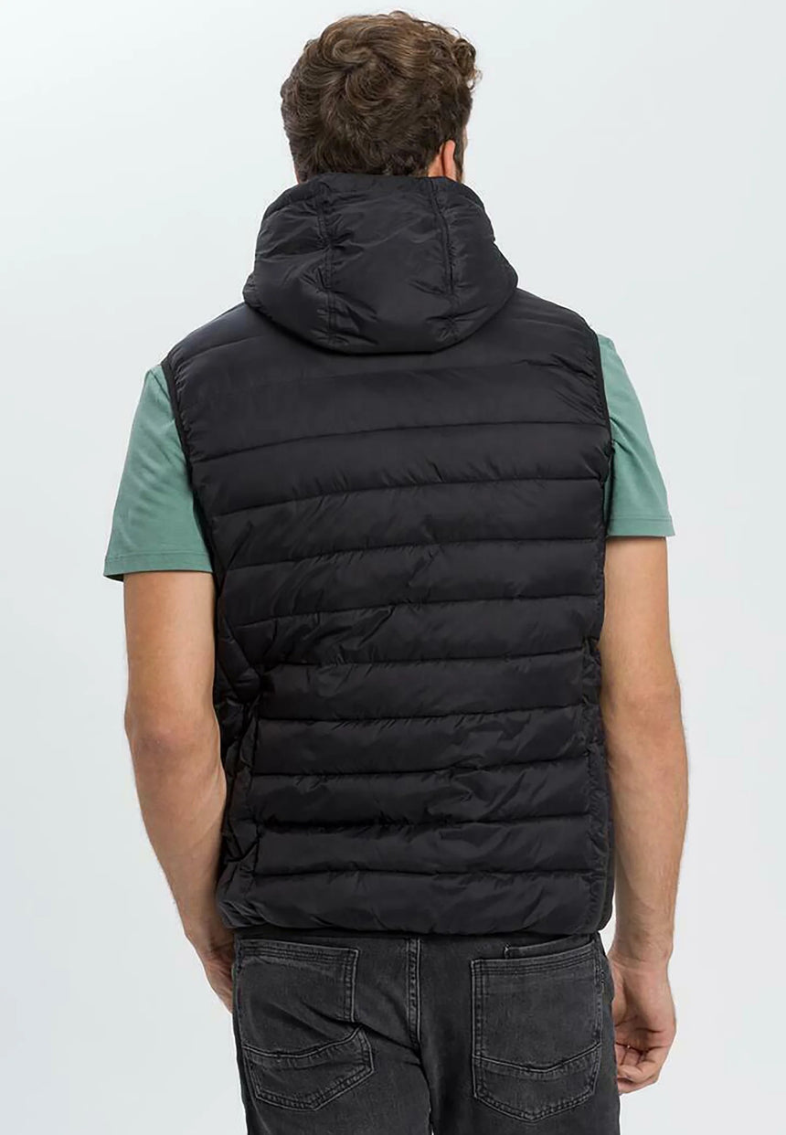 Cross jeans Herren Übergangsweste mit Kapuze