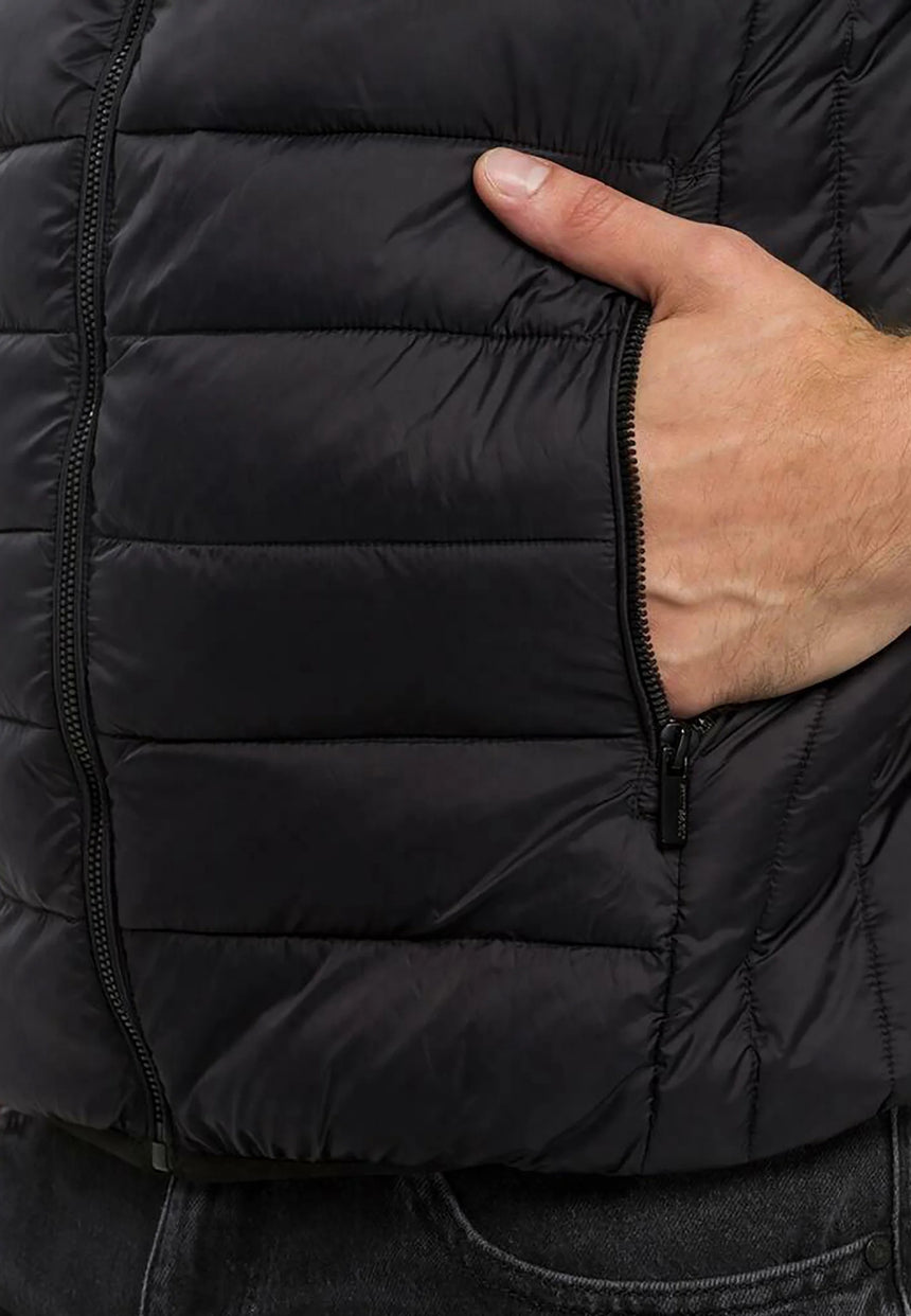 Cross jeans Herren Übergangsweste mit Kapuze