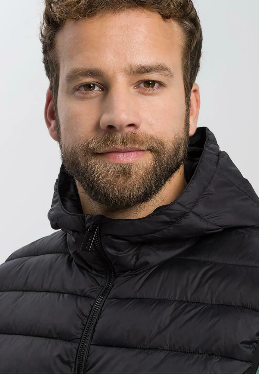 Cross jeans Herren Übergangsweste mit Kapuze