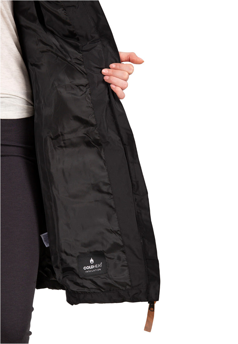 Trespass Damen Outdoormantel mit Fellkapuze AUDREY