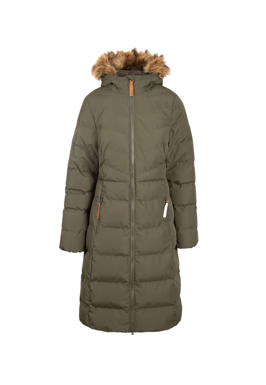 Trespass Damen Outdoormantel mit Fellkapuze AUDREY
