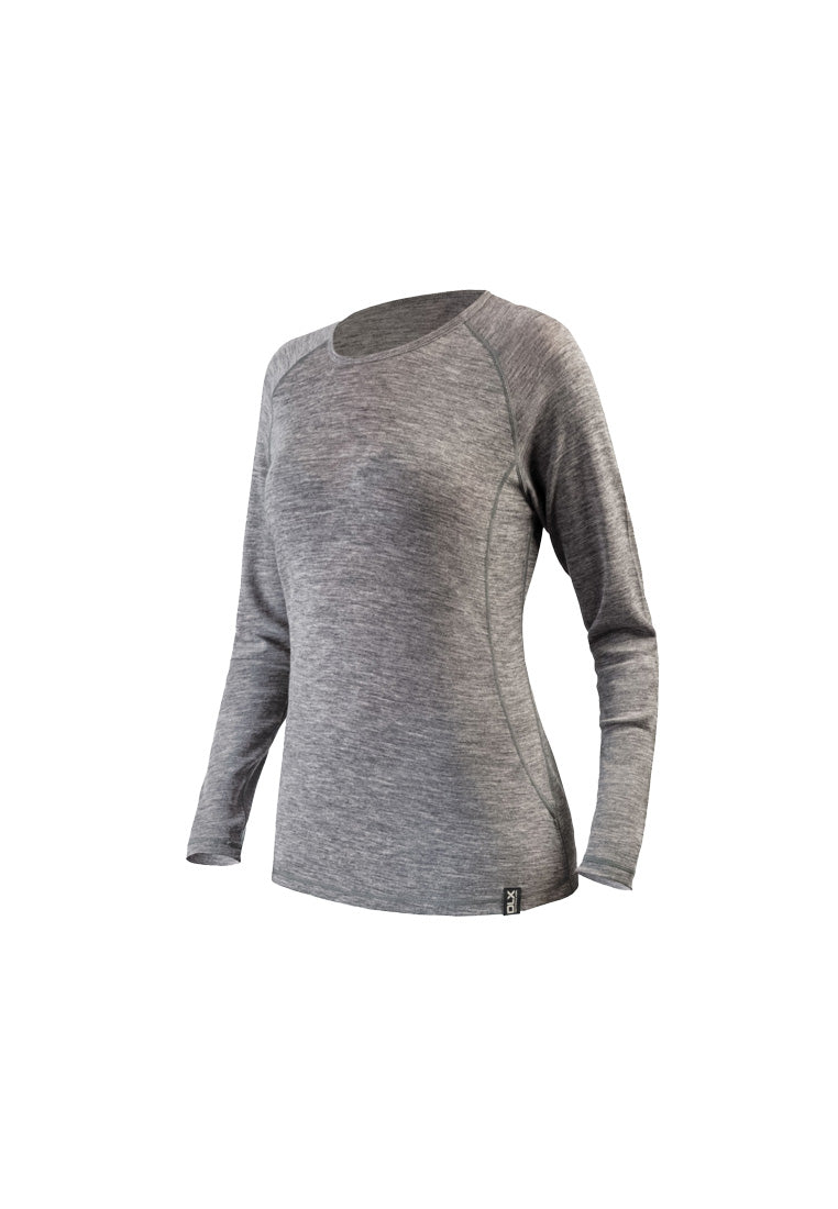 DLX Damen Funktionsoberteil aus 100% Merinowolle