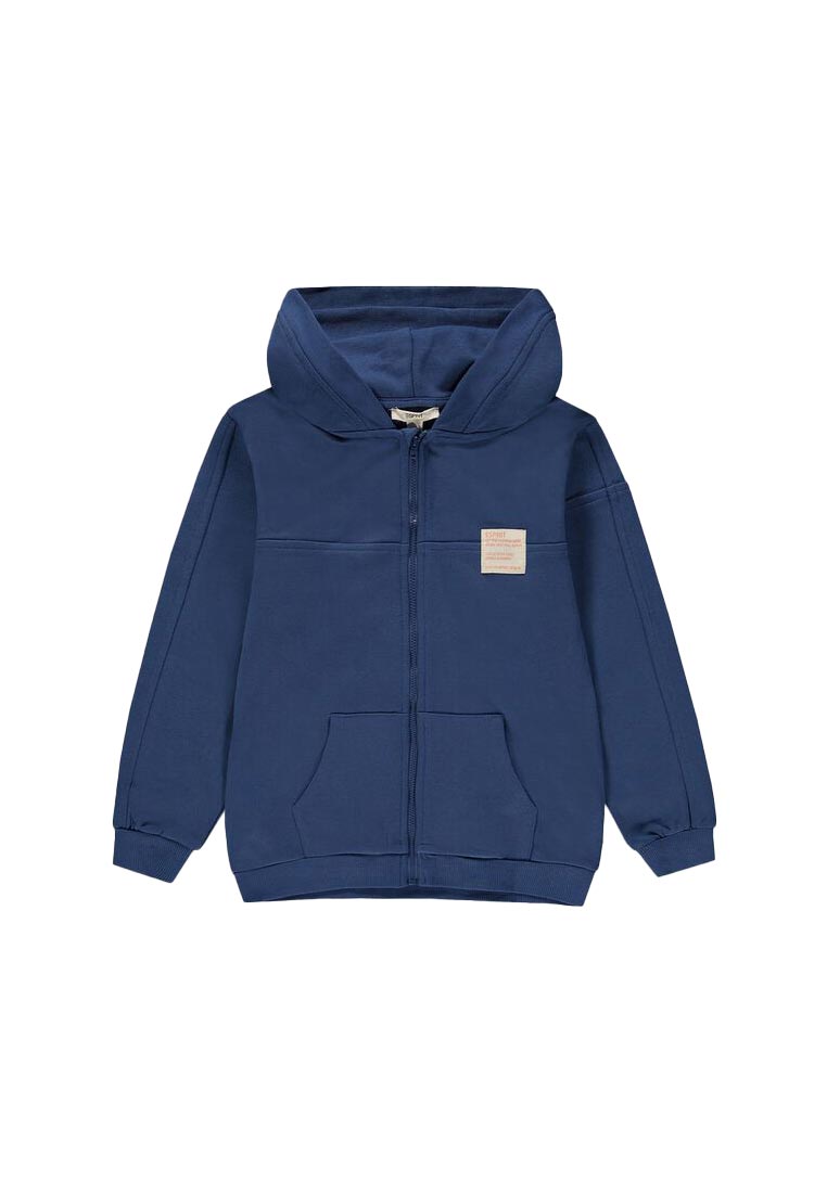 Esprit Sweatjacke 1/1 Arm m. Kapuze, blue-blue