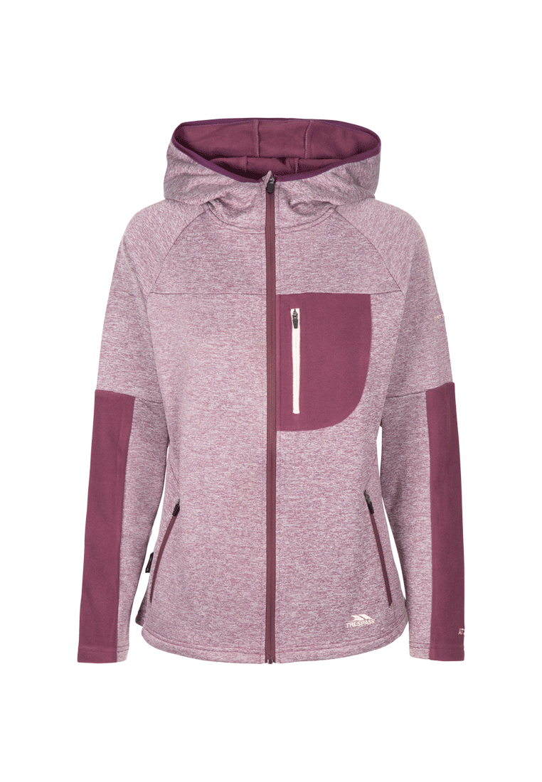 DLX Damen Fleecejacke mit Kapuze TRULLO
