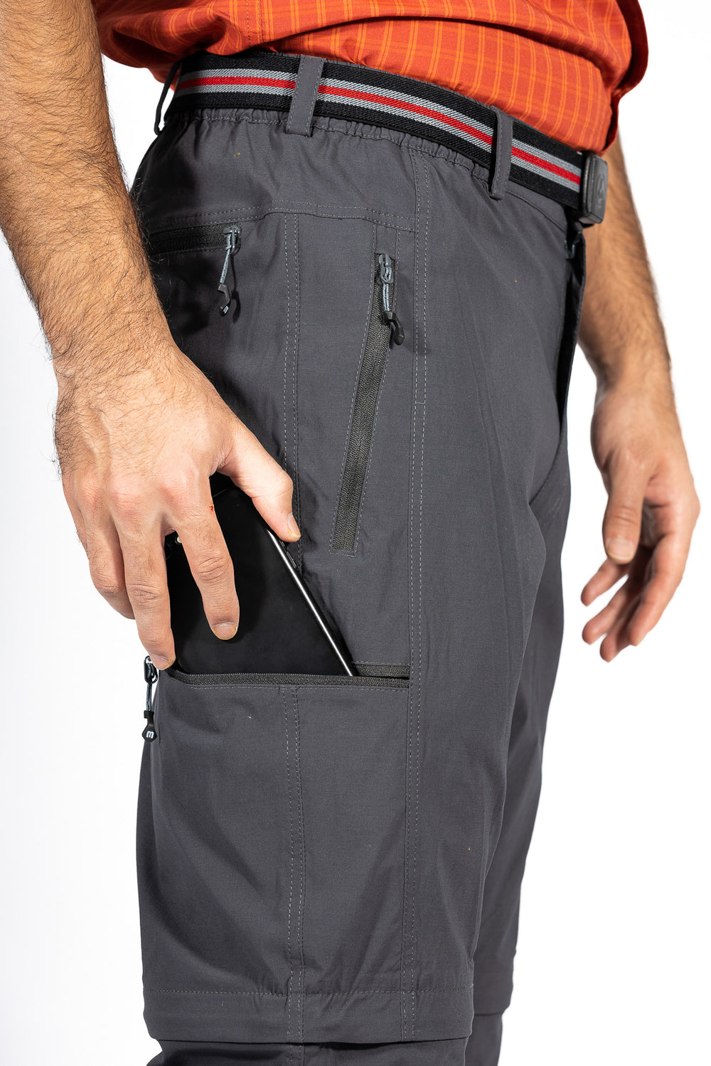 MauL Sport Herren Wanderhose elastisch T-Zipp-off Quebec