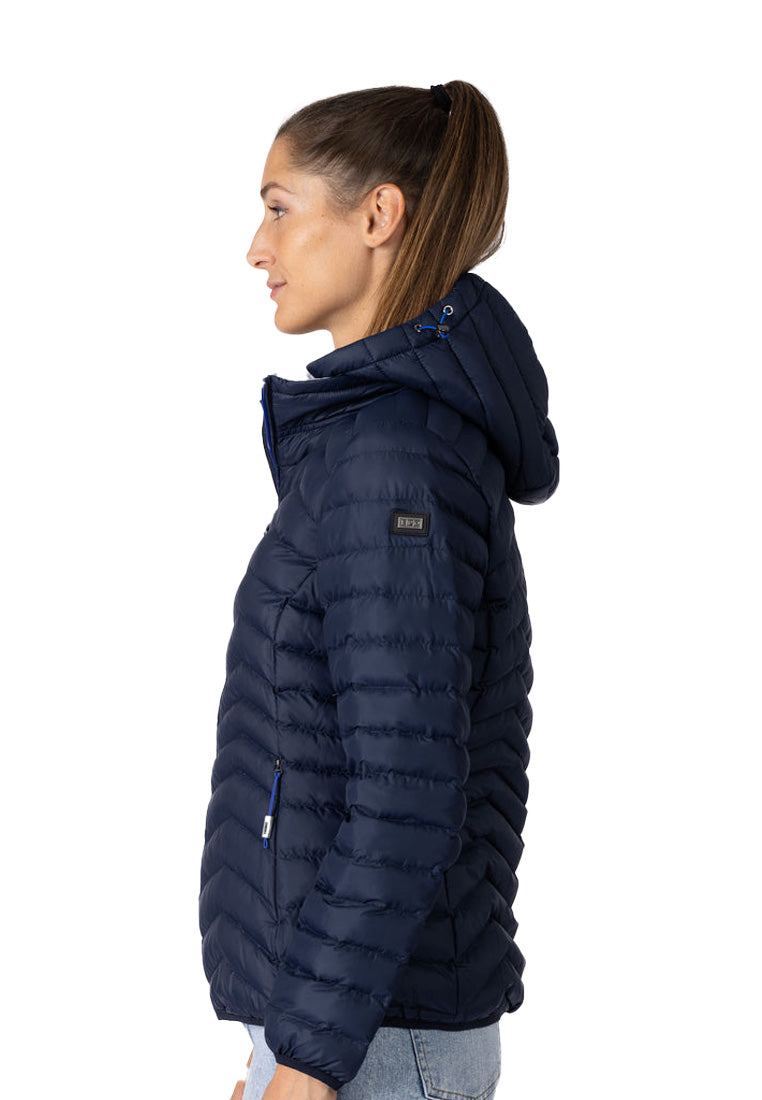 LPO Damen Steppjacke wattiert mit Kapuze Serafine