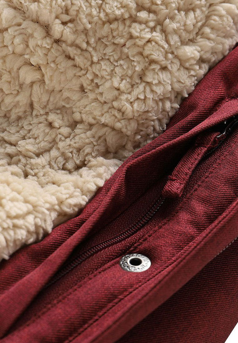 Alpine Pro Damen Wintermantel mit Teddy Innenfutter und Kapuze