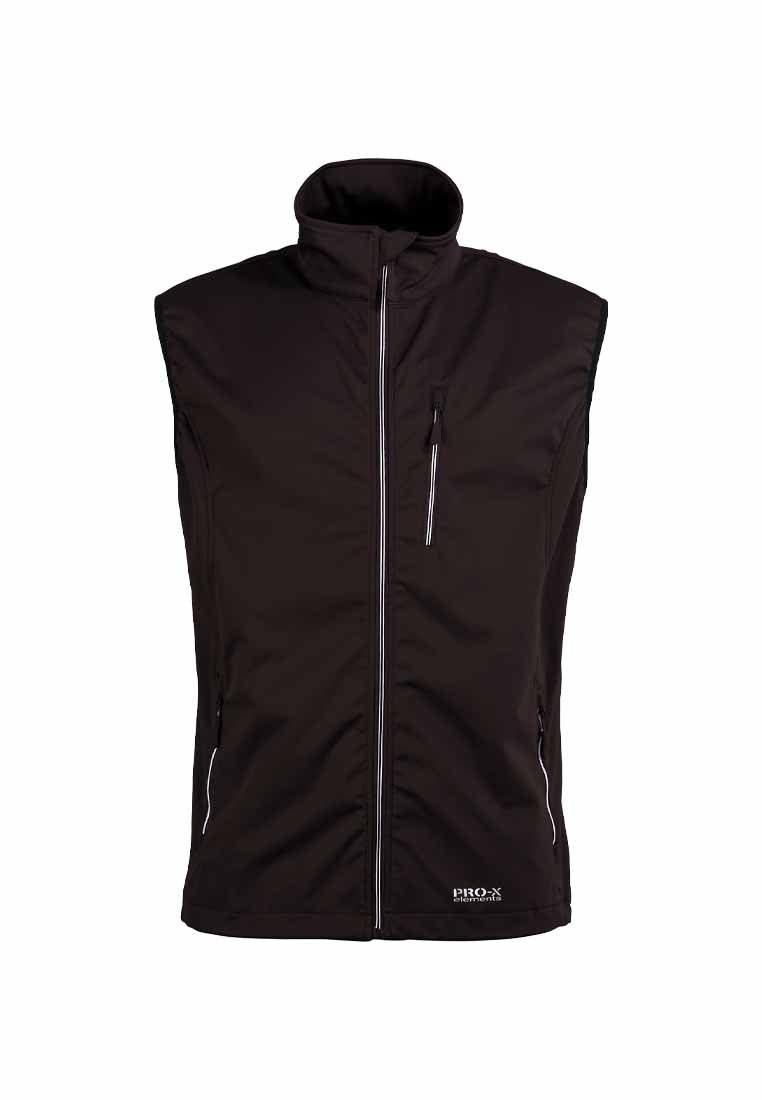 Pro X Herren Softshellweste Mateo 2722  schwarz