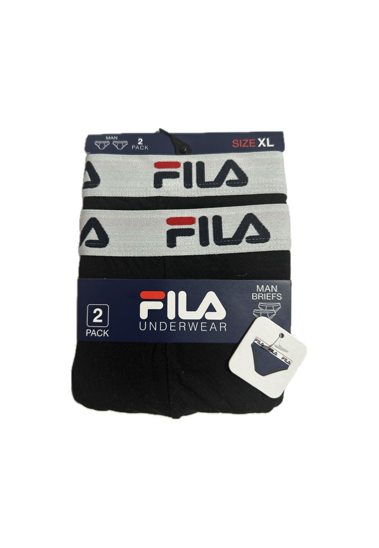 FILA 2er Pack Herrenslips, weißer Bund