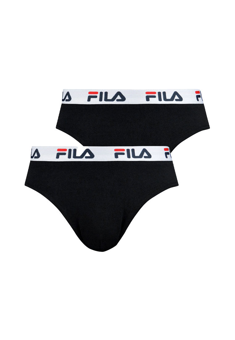 FILA 2er Pack Herrenslips, weißer Bund
