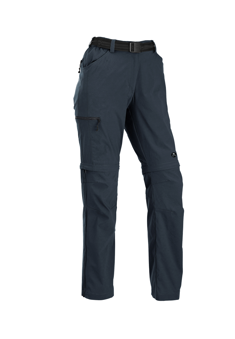 Maul Sport Damen T-Zipp Off Trekkinghose Montreal navy