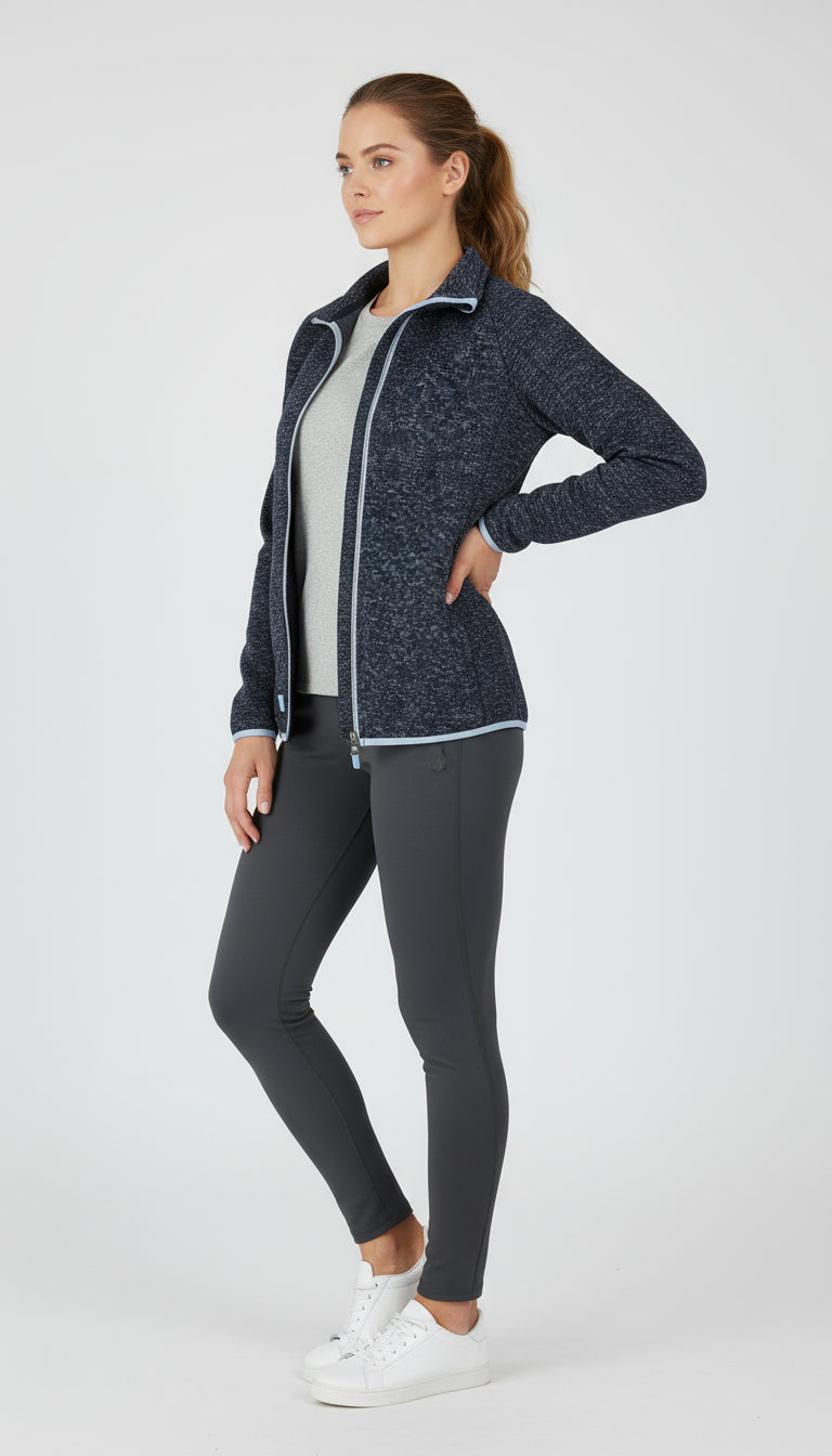 BLUE WAVE Damen Strickfleecejacke Helga