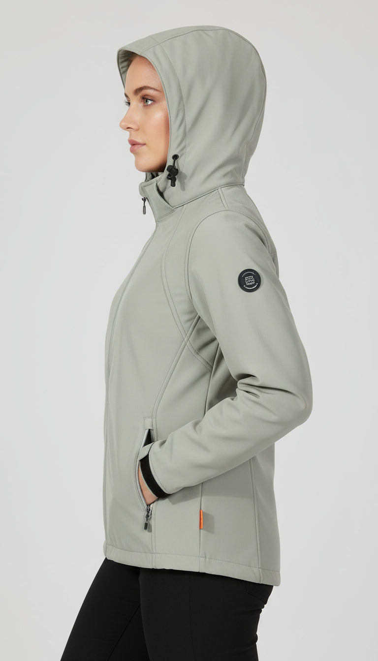 Blue Wave Damen Softshelljacke mit abnehmbarer Kapuze Maite 2224