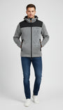 Blue Wave Herren Strickfleecejacke mit Kapuze Fabio 1103
