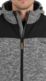 Blue Wave Herren Strickfleecejacke mit Kapuze Fabio 1103