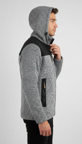 Blue Wave Herren Strickfleecejacke mit Kapuze Fabio 1103