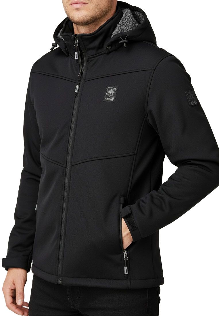 LPO Herren Softshelljacke mit Teddyfutter und Kapuze Laron 2