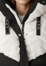LPO Damen Jacke mit Webpelz-Futter und Kapuze Patricia