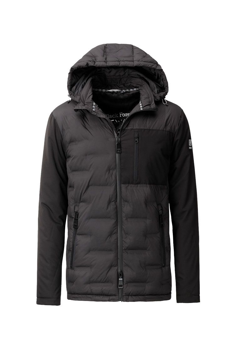 LPO Herren Steppjacke im Materialmix mit abnehmbarer Kapuze Justin