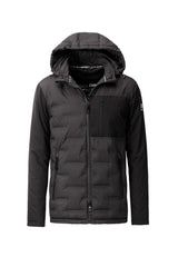 LPO Herren Steppjacke im Materialmix mit abnehmbarer Kapuze Justin