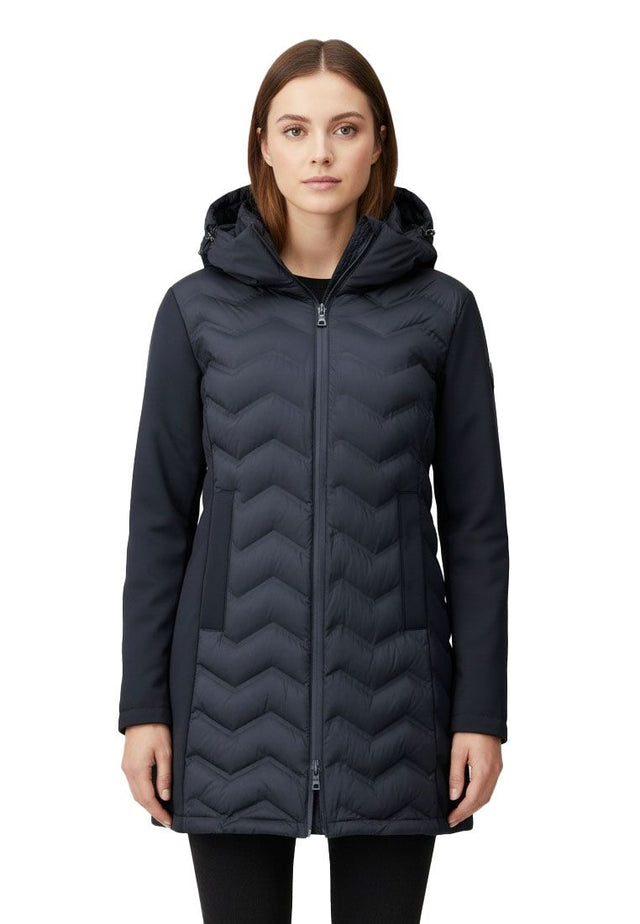 LPO Damen Steppmantel mit Softshell-Einsätzen Luna