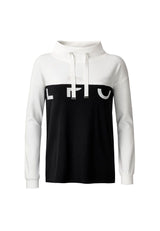LPO Damen Hoodie mit weitem Ausschnitt und Colourblock-Design Mira