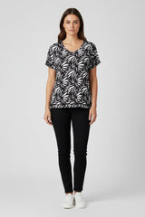 LPO Damen Funktions-T-Shirt mit Allover-Print Delia