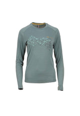 GTS Damen Langarmshirt – LADY SHIRT RAYON L/S PRINT