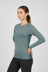 GTS Damen Langarmshirt – LADY SHIRT RAYON L/S PRINT