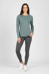 GTS Damen Langarmshirt – LADY SHIRT RAYON L/S PRINT