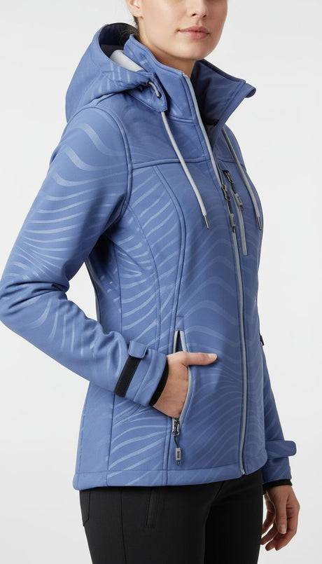 LPO Damen Softshelljacke mit Jacquardfleece-Innenseite