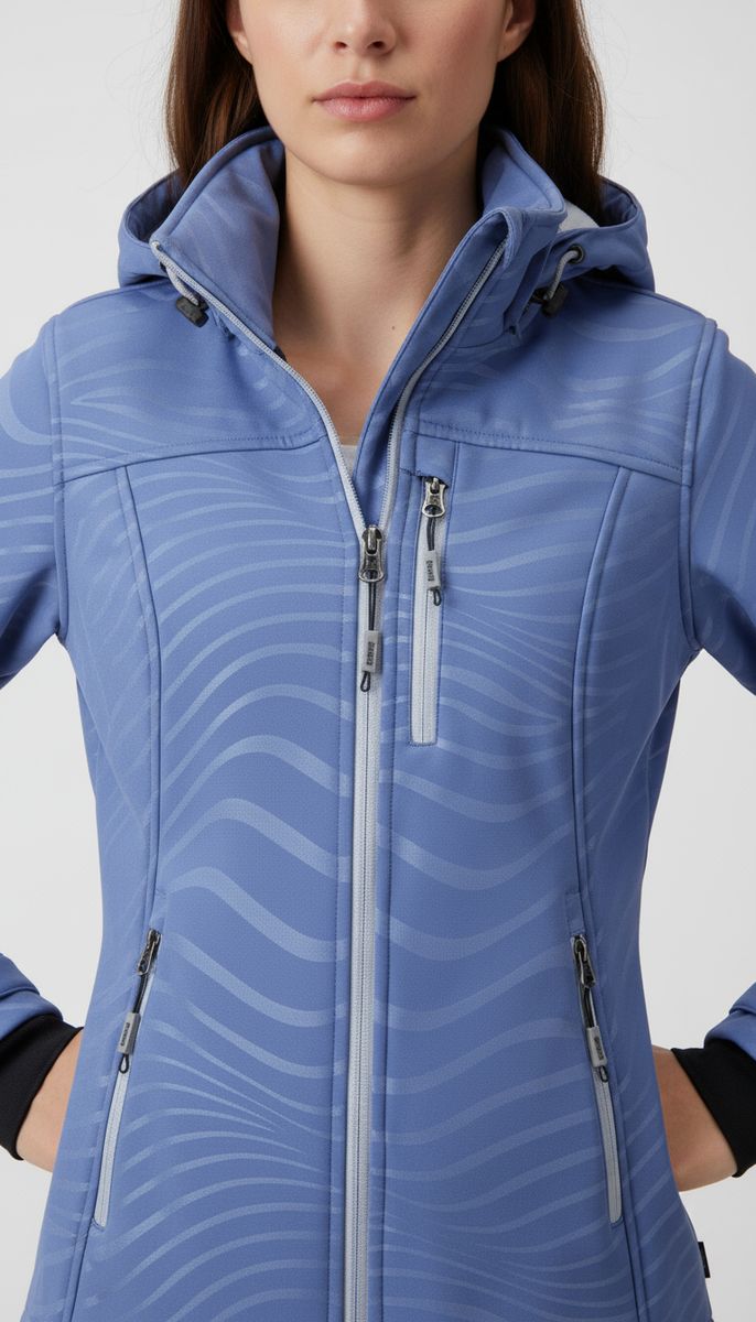 LPO Damen Softshelljacke mit Jacquardfleece-Innenseite