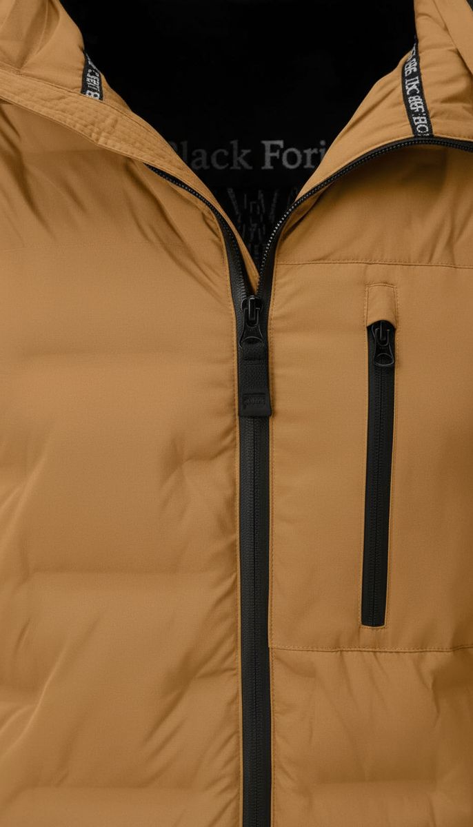 LPO Herren Steppjacke im Materialmix mit abnehmbarer Kapuze Justin