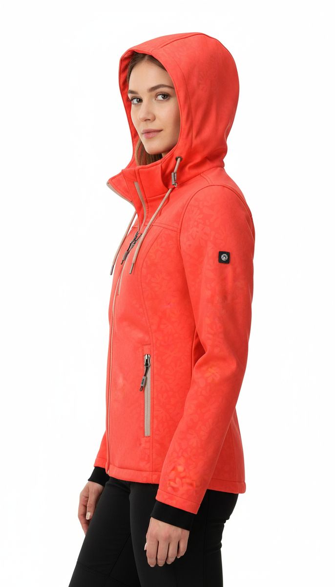 LPO Damen Softshelljacke mit Allover-Prägemuster Janice