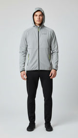 Black Crevice Herren Midlayerjacke aus Waffelfleece