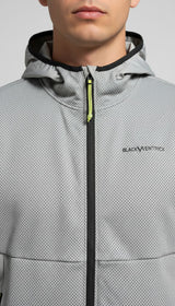 Black Crevice Herren Midlayerjacke aus Waffelfleece