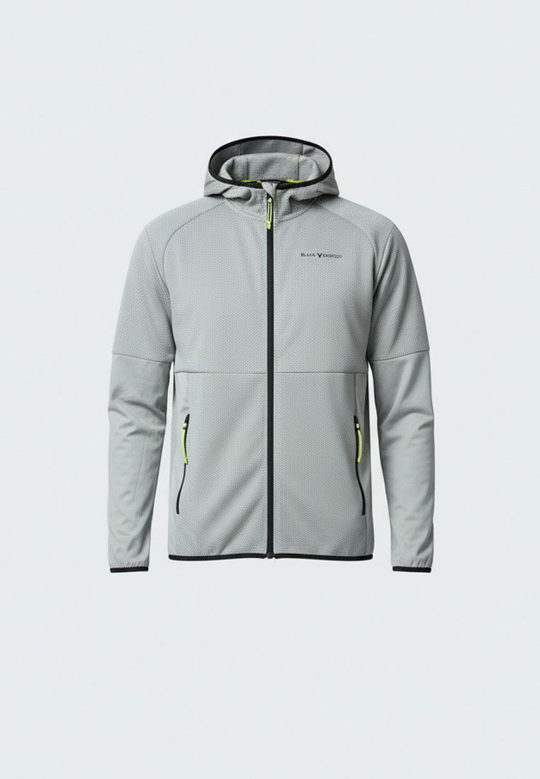 Black Crevice Herren Midlayerjacke aus Waffelfleece