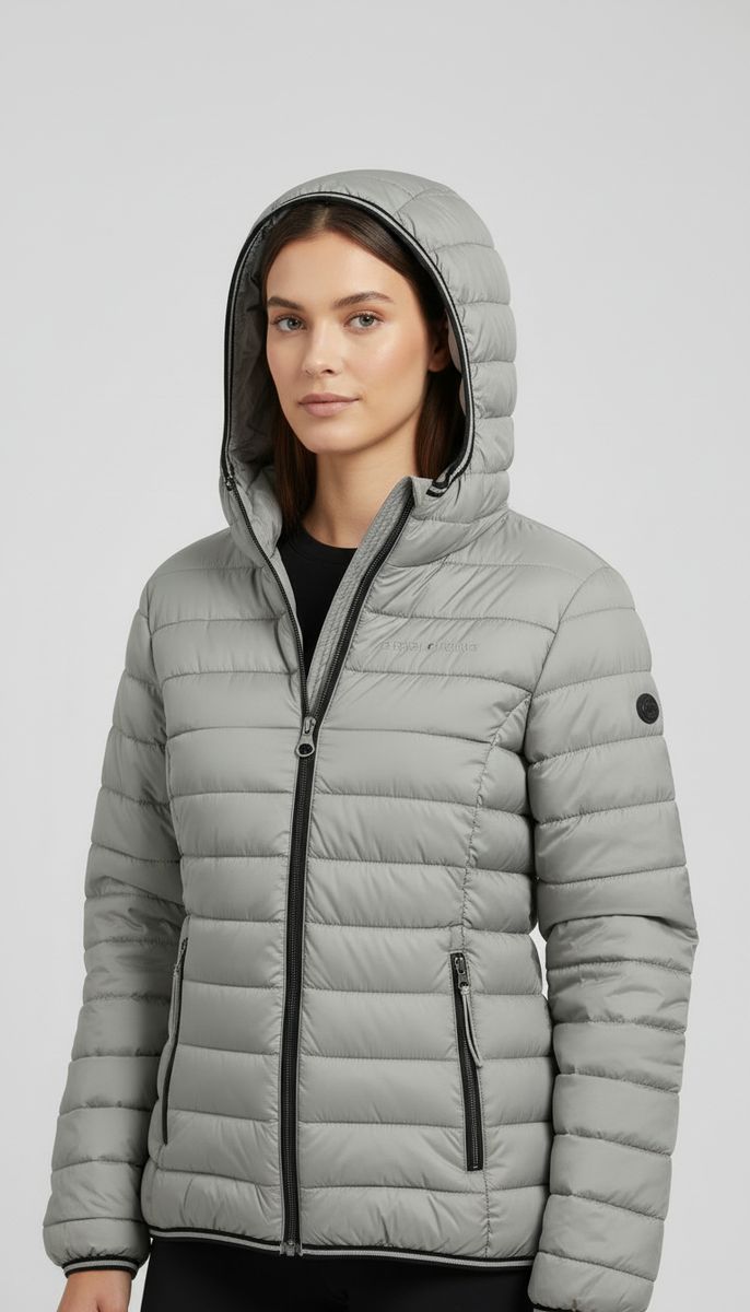 Black Crevice Damen Steppjacke