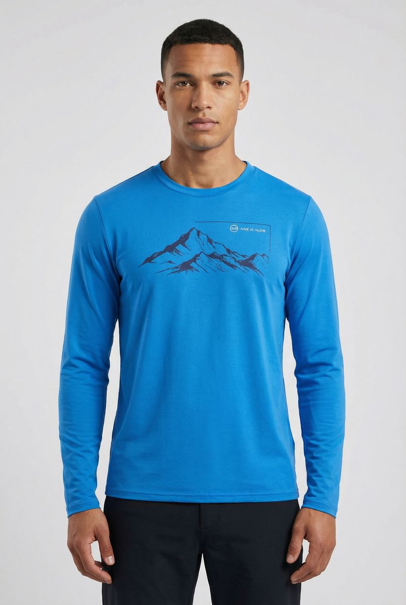 GTS Herren Longsleeve Rayon L/S Print GTS 214852M