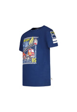 Salt and Pepper Jungen T-Shirt leuchtendem Feuerwehr Print