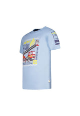 Salt and Pepper Jungen T-Shirt leuchtendem Feuerwehr Print